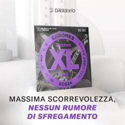 DADDARIO ECG24 MUTA DI CORDE LISCIA 0.11-0.50