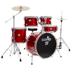 TAMBURO T5S22BRDSK  BATTERIA ACUSTICA COMPLETA ROSSA SPARKLE